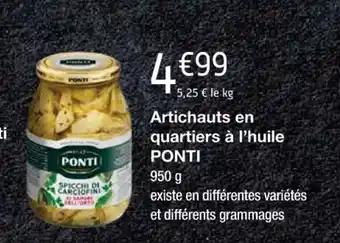 Artichauts en quartiers à l'huile