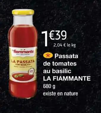 Passata de tomates au basilic LA FIAMMANTE
