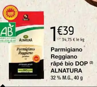 Parmigiano Reggiano râpé bio DOP (2) ALNATURA