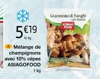 Mélange de champignons avec 10% cèpes