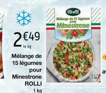 Mélange de 15 légumes pour Minestrone