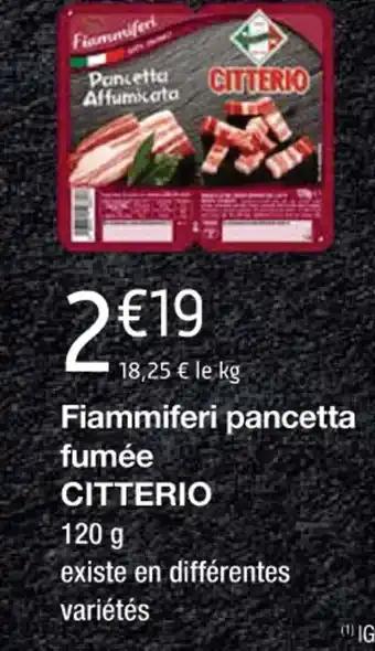 Fiammiferi pancetta fumée CITTERIO