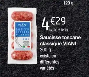Saucisse toscane classique VIANI