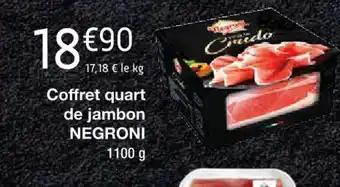 Coffret quart de jambon NEGRONI