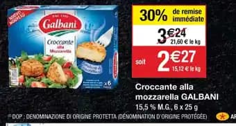 Croccante alla mozzarella GALBANI