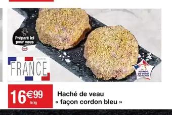 Haché de veau façon cordon bleu
