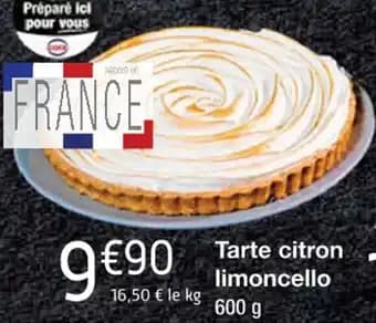 Tarte citron limoncello 600 g