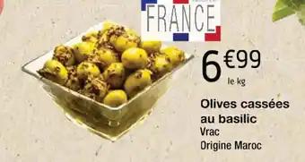 Olives cassées au basilic Vrac