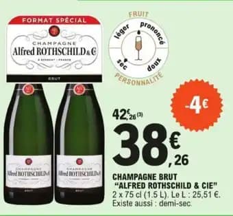 CHAMPAGNE BRUT "ALFRED ROTHSCHILD & CIE”