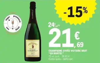 CHAMPAGNE CUVÉE VICTOIRE BRUT "GH MARTEL"
