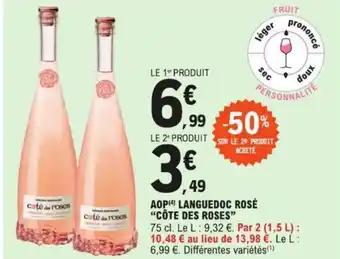 AOP(4) LANGUEDOC ROSÉ “CÔTE DES ROSES”