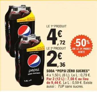 SODA "PEPSI ZÉRO SUCRES"