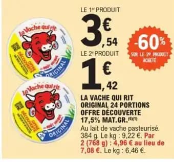 LA VACHE QUI RIT ORIGINAL 24 PORTIONS OFFRE DÉCOUVERTE