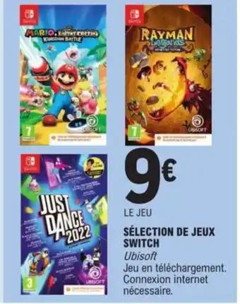 SÉLECTION DE JEUX SWITCH