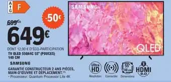 TV QLED 55Q64C 55" (POUCES) 140 CM