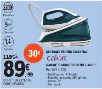 CENTRALE VAPEUR ESSENTIAL