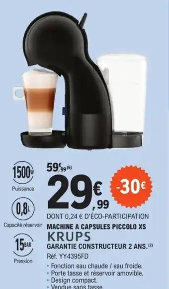 MACHINE A CAPSULES PICCOLO XS