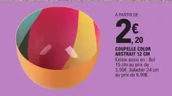 COUPELLE COLOR ABSTRAIT 12 CM