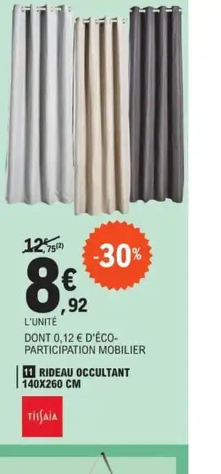 11 RIDEAU OCCULTANT 140X260 CM