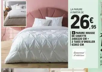 8 PARURE HOUSSE DE COUETTE 240X220 CM + 2 TAIES D'OREILLER 63X63 CM