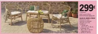 SALON DE JARDIN 4 PIÈCES