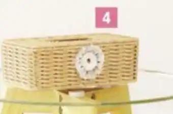 4 BOÎTE À MOUCHOIR OSIER/ MACRAME