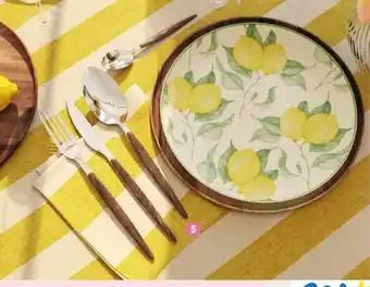 5 GAMME MÉNAGÈRE BOIS 24 PIÈCES AMSTERDAM