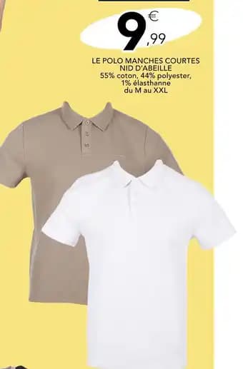 STATUS LE POLO MANCHES COURTES NID D’ABEILLE