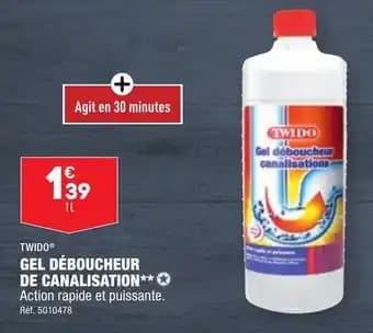 GEL DÉBOUCHEUR DE CANALISATION**✪