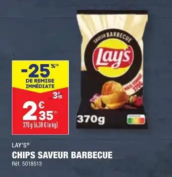 CHIPS SAVEUR BARBECUE Réf. 5018513