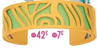 bracelet jonc Méli Versa en acier doré, 20mm