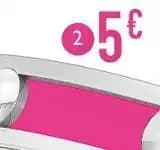 simili cuir rose fluo-violet