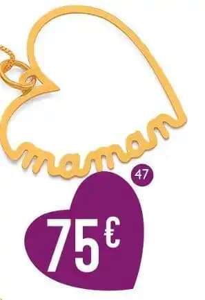 pendentif, or jaune 0,75 g