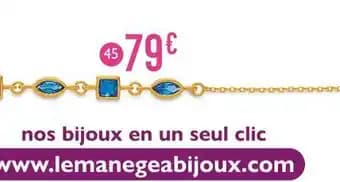 bracelet oxydes de zirconium, 18 cm, or jaune 0,85 g