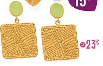 boucles en acier doré et laque