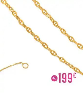 chaîne maille marine, 45 cm, or jaune 2,70 g