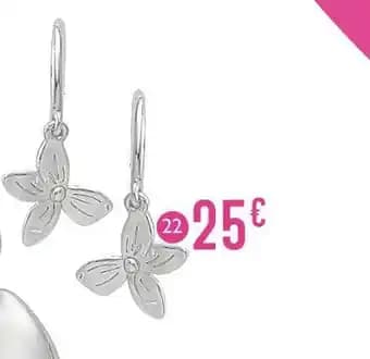 boucles en argent rhodié
