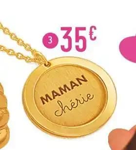 collier en argent doré, 42 cm