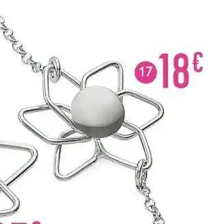 bracelet en argent rhodié, 16 cm