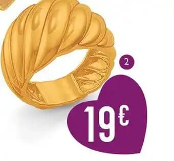 Bague en argent doré, taille 56