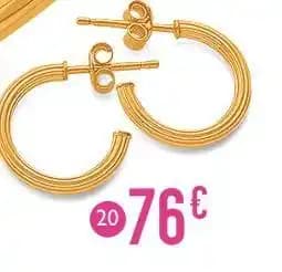 créoles, or jaune 0,86 g