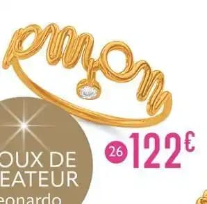 bague oxyde de zirconium, taille 54, or jaune 1,28 g