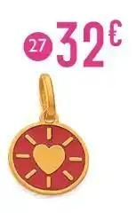 pendentif laque, or jaune 0,28 g