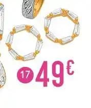 Boucles oxydes de zirconium, or jaune 0,43 g