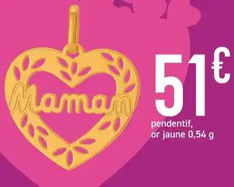 pendentif, or jaune 0,54 g