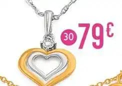 pendentif diamant 0,01 ct, 2 ors 0,70 g