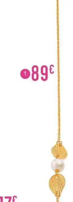 bracelet perle de culture, 18 cm, or jaune 0,94 g