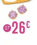 boucles oxyde de zirconium, or jaune 0,22 g