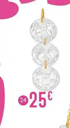 pendentif oxydes de zirconium, or jaune 0,10 g