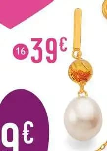 pendentif perle de culture et ambre, or jaune 0,24 g